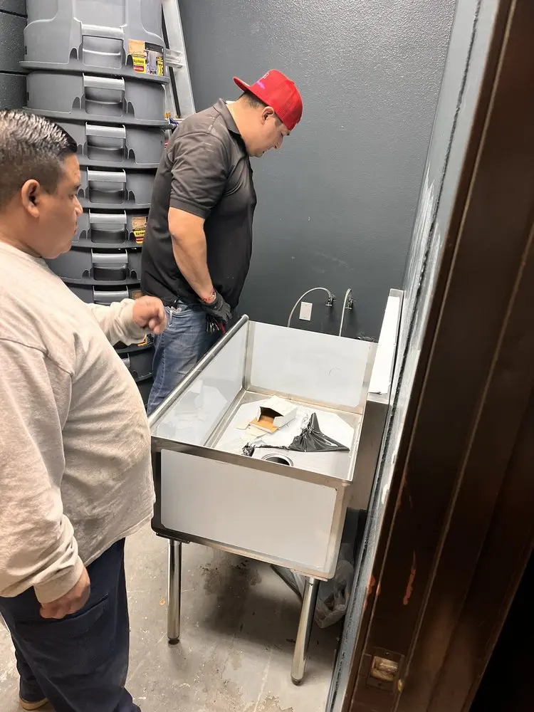 Commercial plumbing and sink installation in Vista East